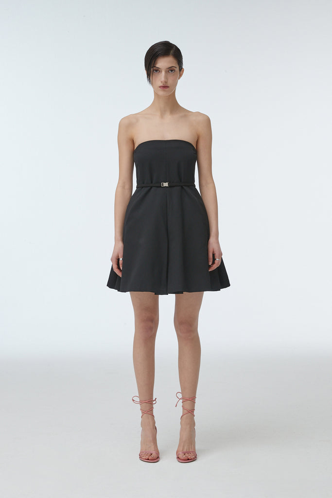 ALANA TROPICAL WOOL STRAPLESS DRESS | LEHHO ALANA TROPICAL WOOL STRAPLESS DRESS | LEHHO