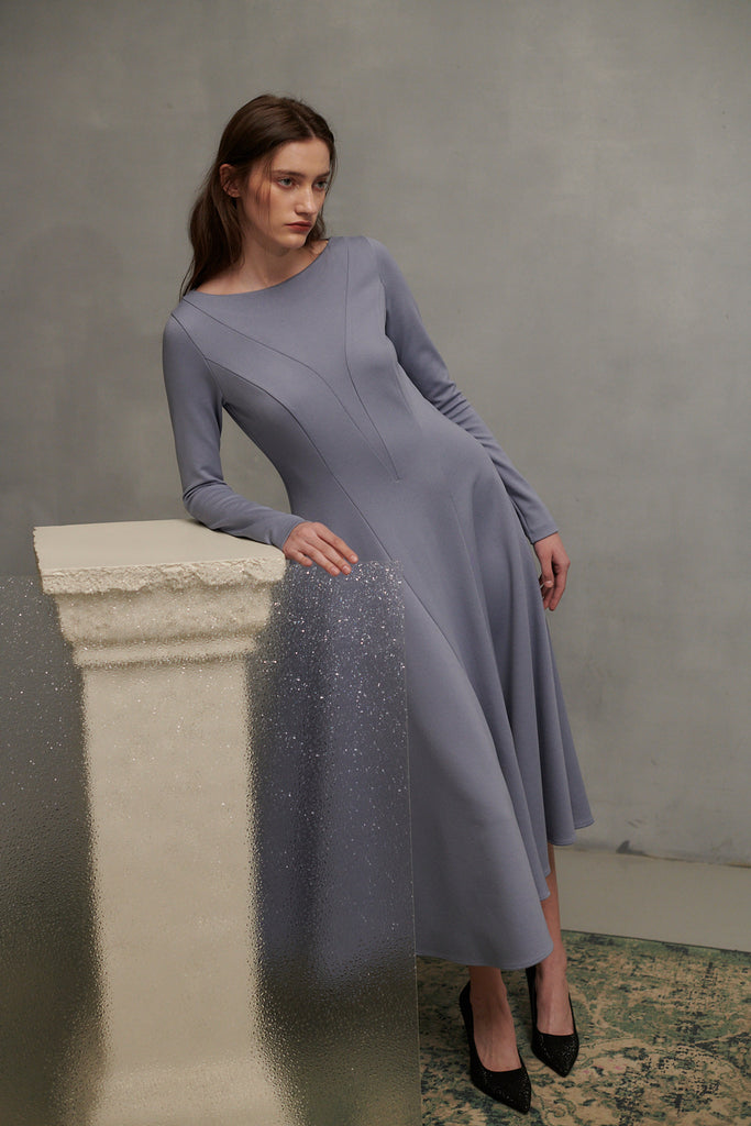 crepe jersey dress Max Mara | Woman - Long crepe jersey dress - Black