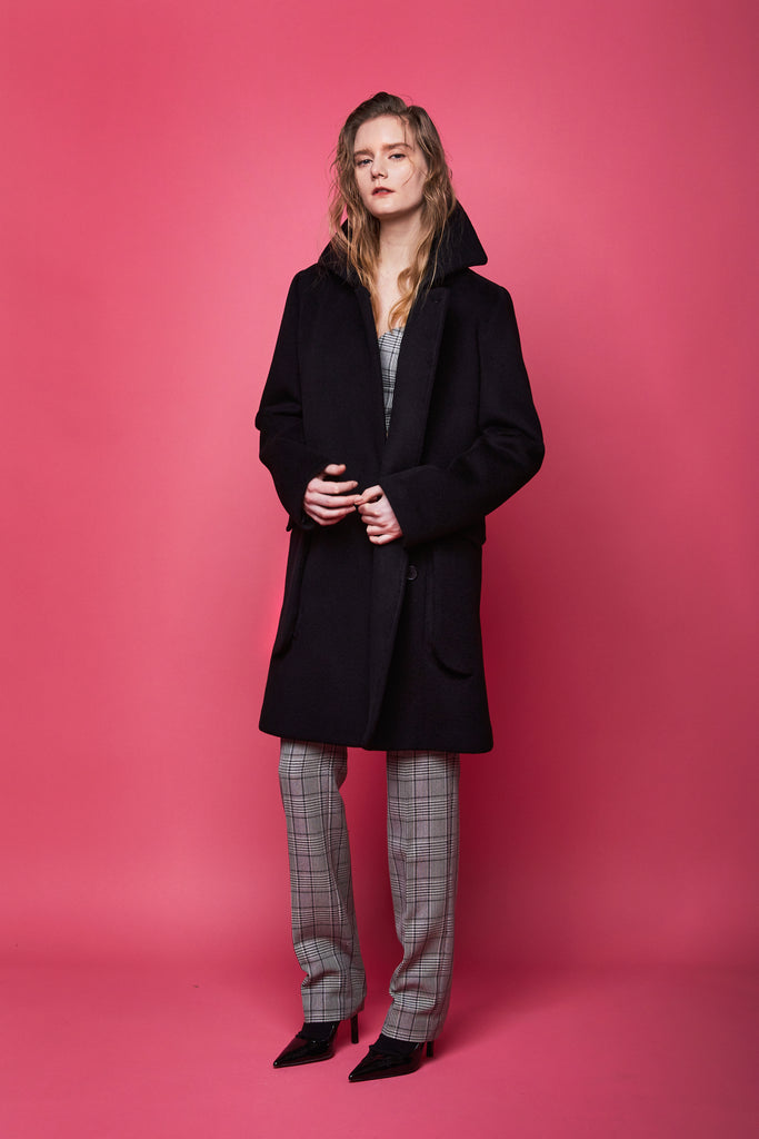 ECLIPSE POCKET DOUBLE FACE WOOL PEA COAT
