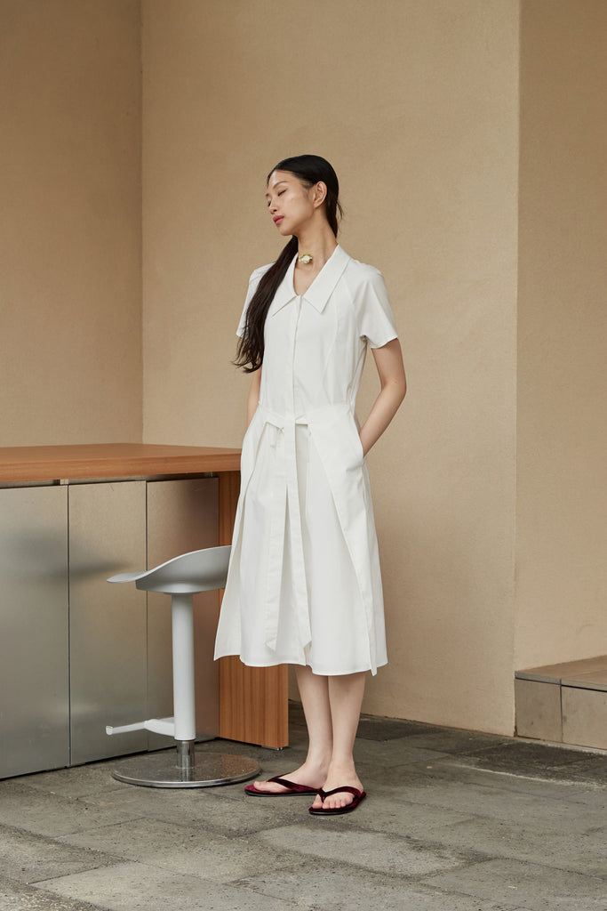 BRANCUSI COTTON POPLIN DRESS