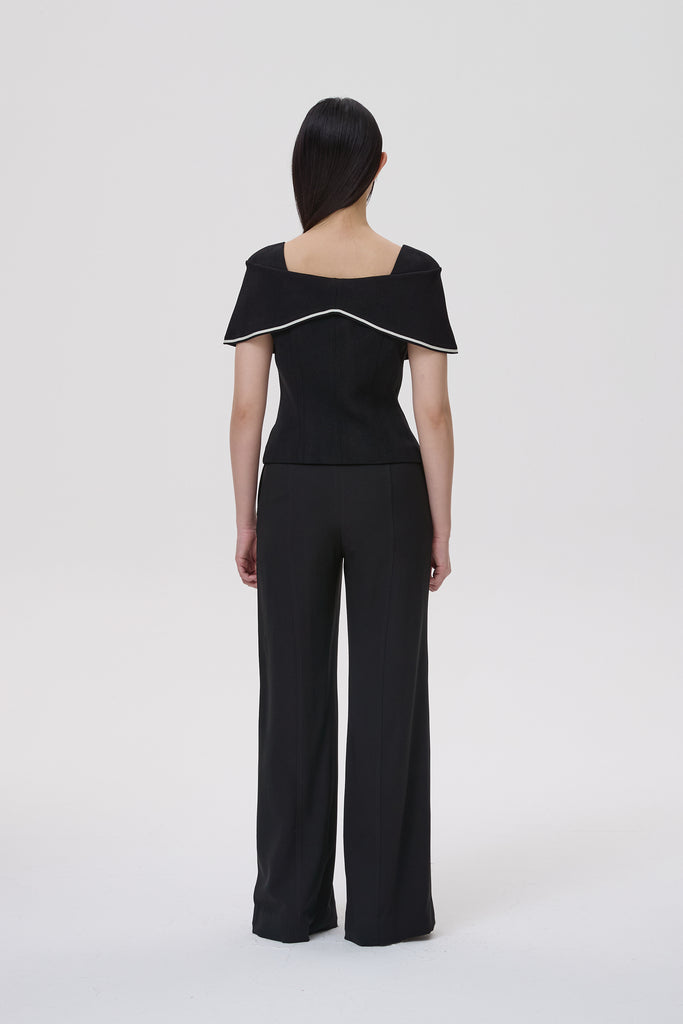 GESSO CREPE GEORGETTE PANTS