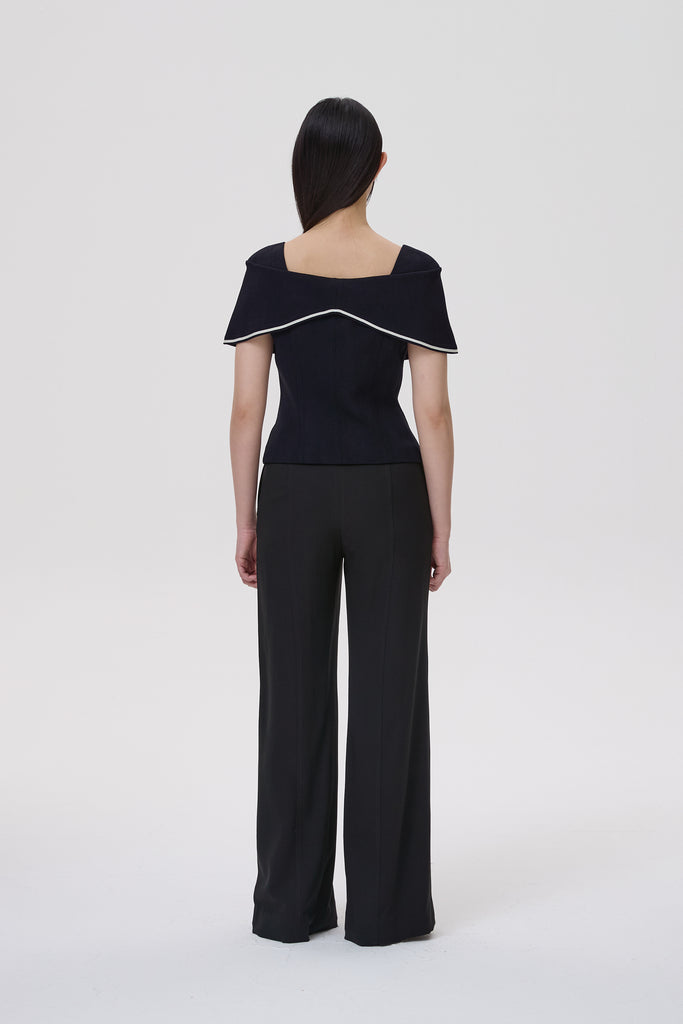 GESSO CREPE GEORGETTE PANTS