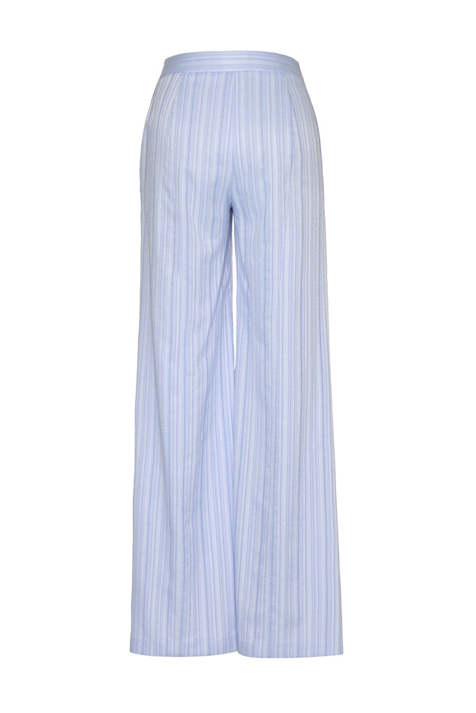 GESSO BLUE STRIPE JACQUARD PANTS