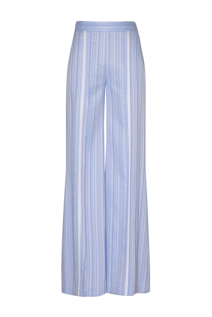GESSO BLUE STRIPE JACQUARD PANTS