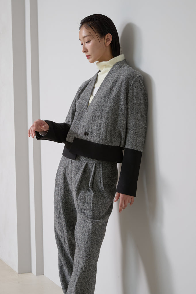 BRITT WOOL HERRINGBONE JACKET