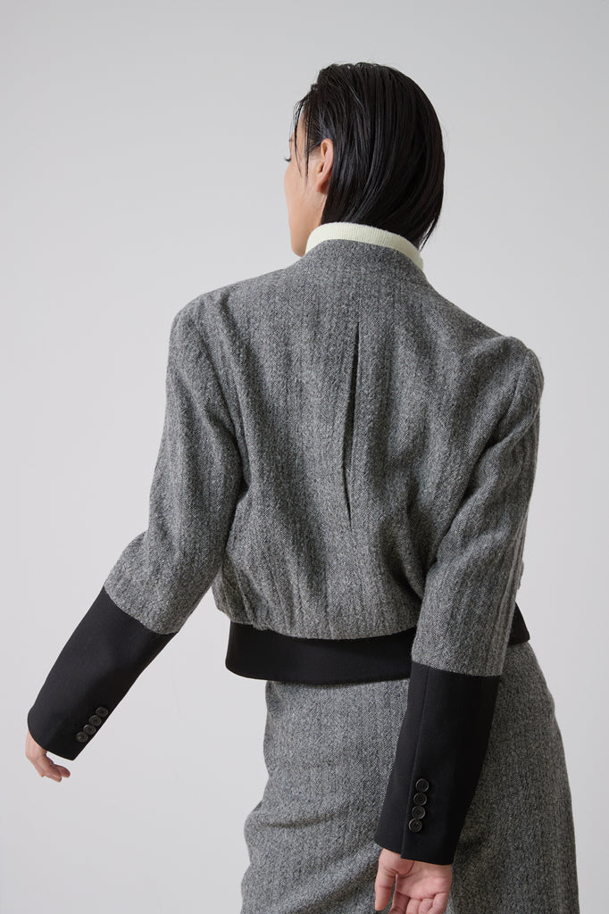 BRITT WOOL HERRINGBONE JACKET