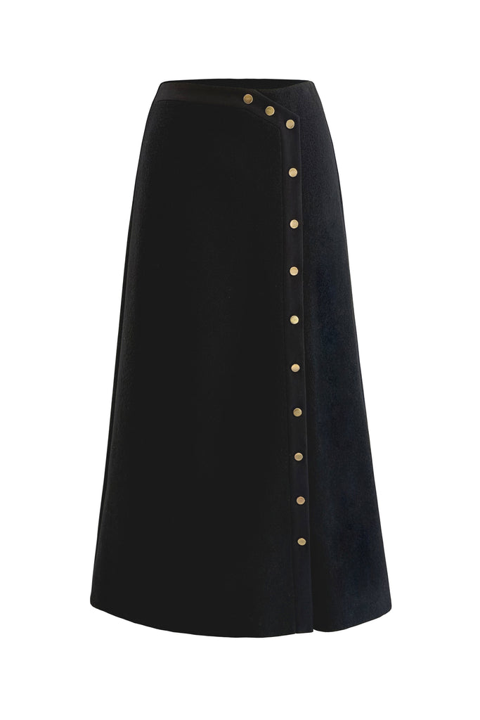 DEVYN WOOL JESREY SKIRT