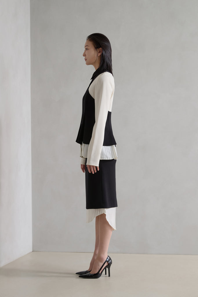 CAREN GEORGETTE CREPE SKIRT