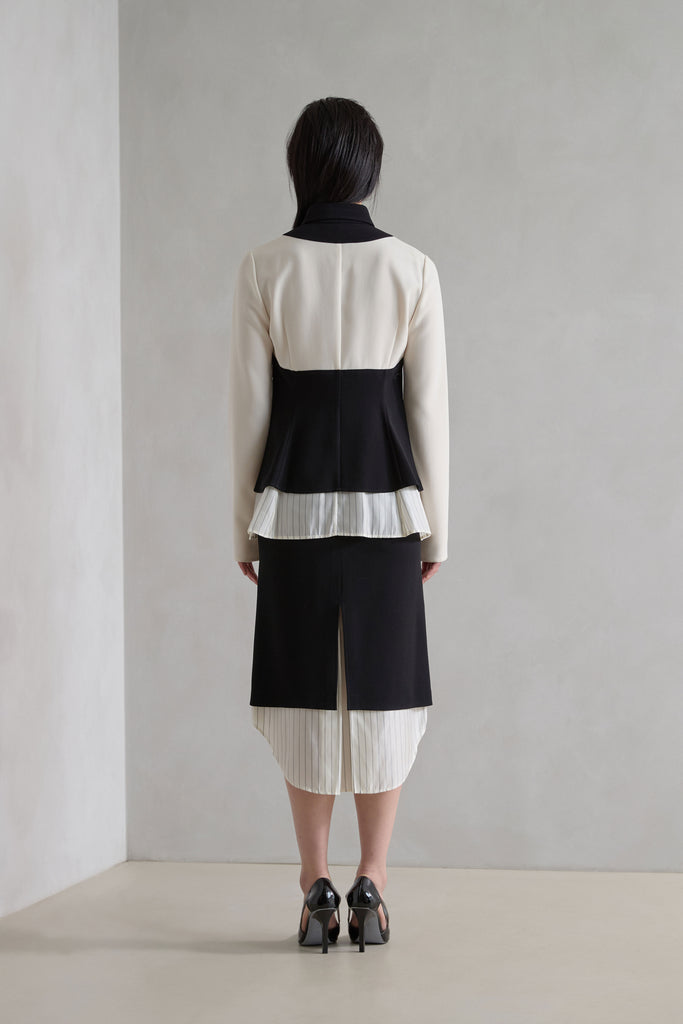 CAREN GEORGETTE CREPE SKIRT