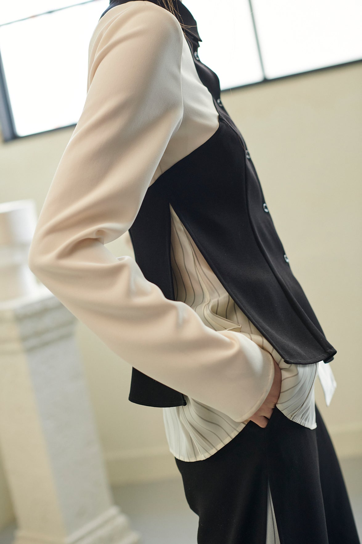 Crepesatin Over Shirts todayful アイボリー LEHHO-EFFE-BLOUSE_b0401dd1-