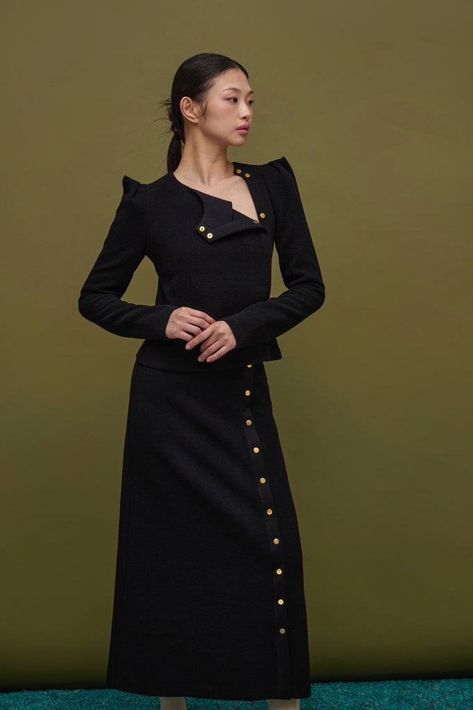 ELINA WOOL JERSEY TOP
