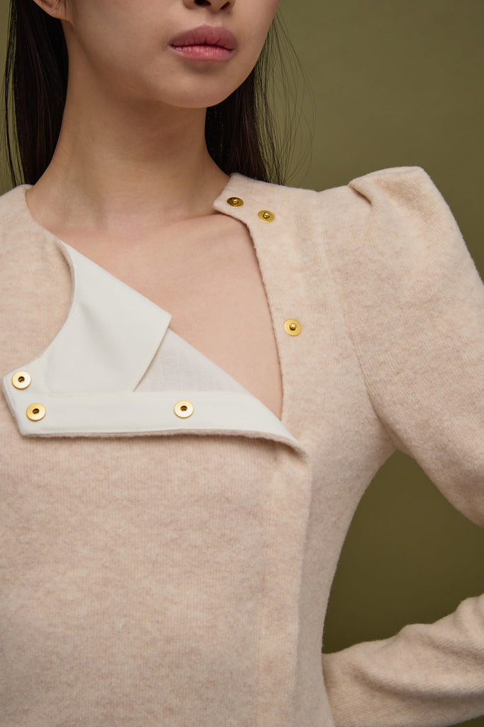 ELINA WOOL JERSEY TOP
