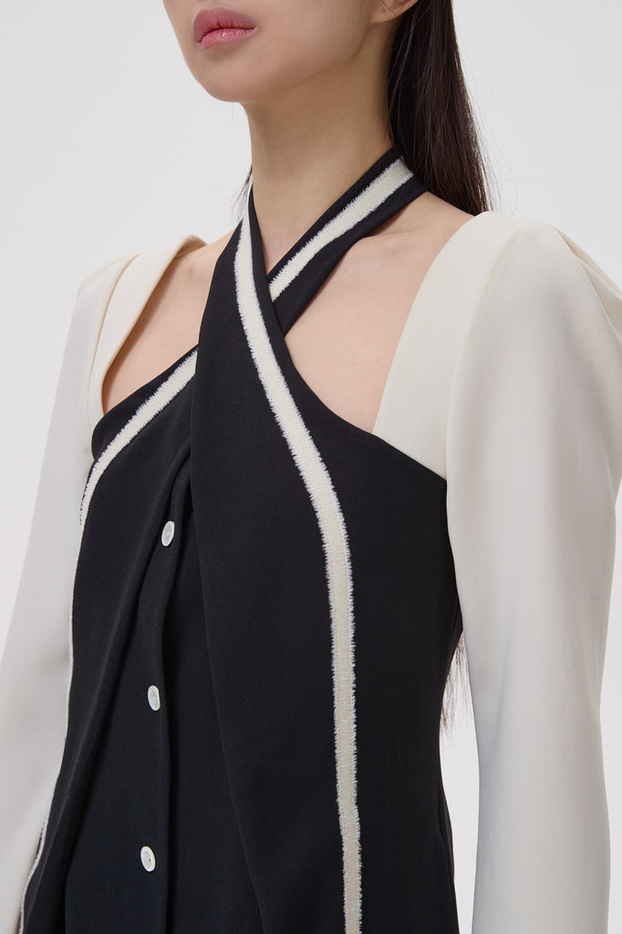 ISA GEORGETTE CREPE DRESS