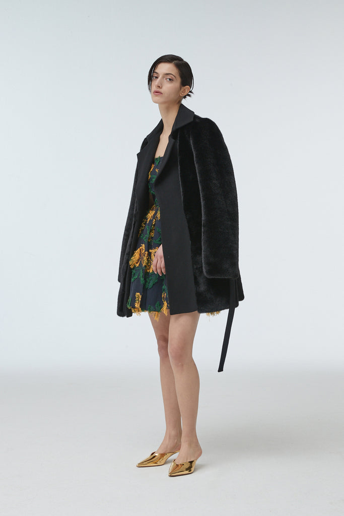 PIERRE FAUX MINK COAT