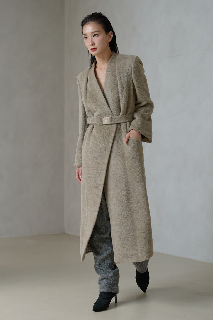 SURI ALPACA BELTED COAT