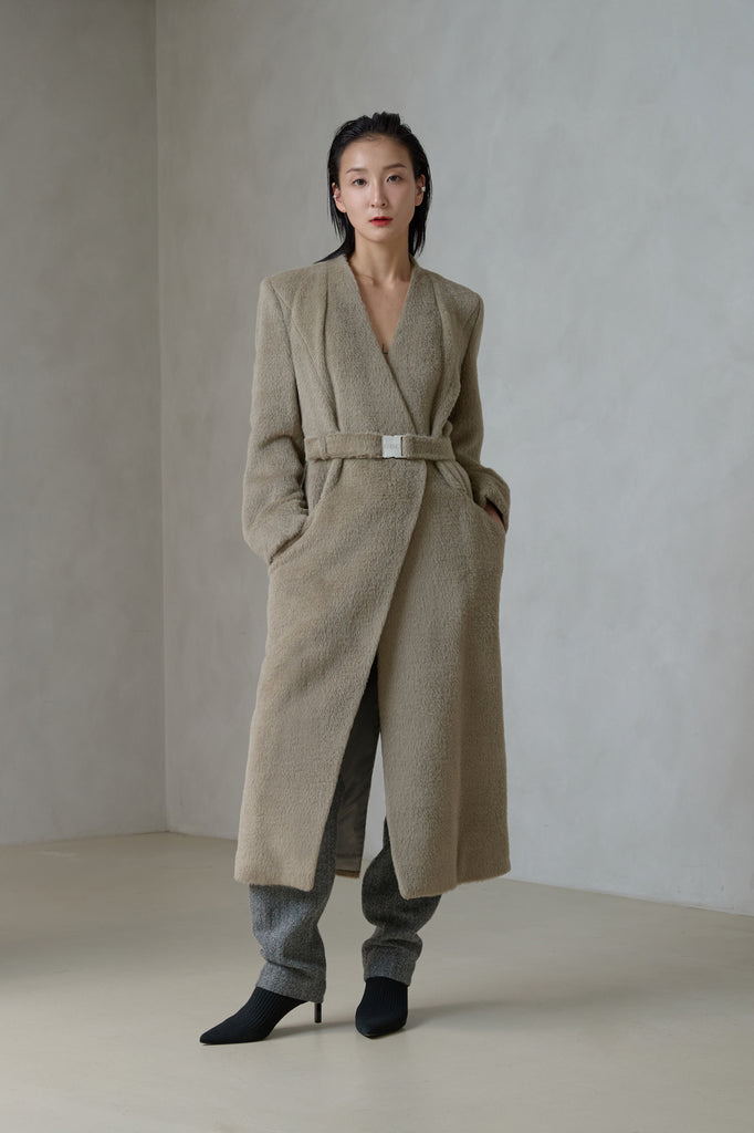 SURI ALPACA BELTED COAT