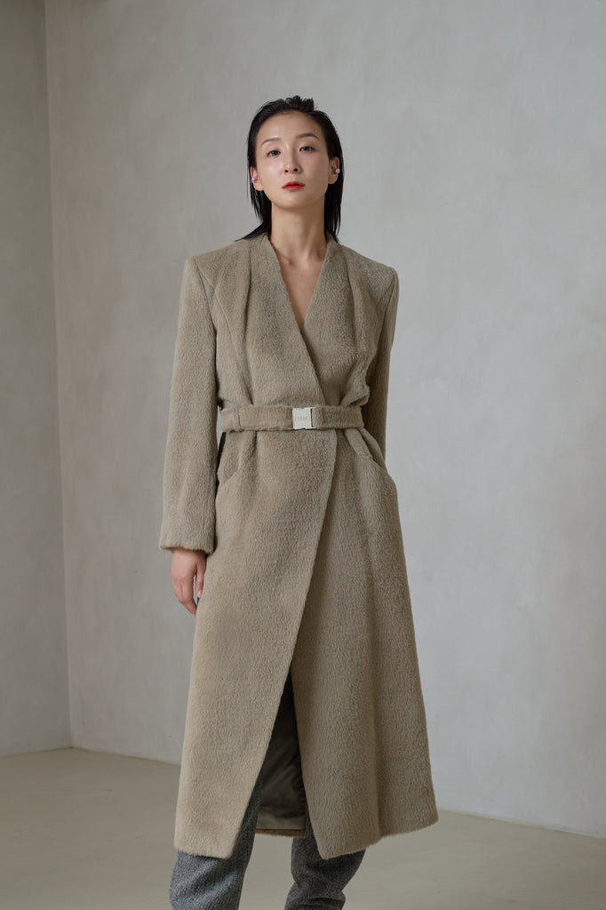 SURI ALPACA BELTED COAT