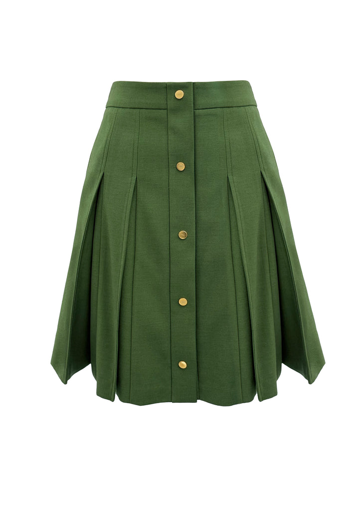 THEA 3 DIMENSIONAL PLEATED SKIRT