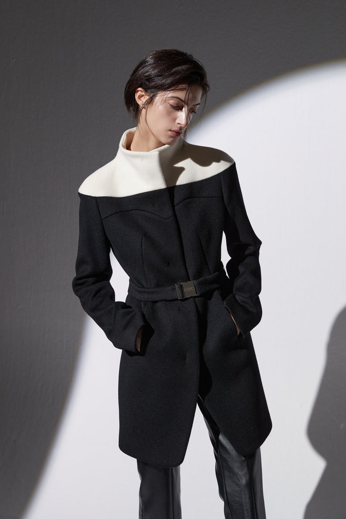 UMBRA DOUBLE FACE WOOL COAT