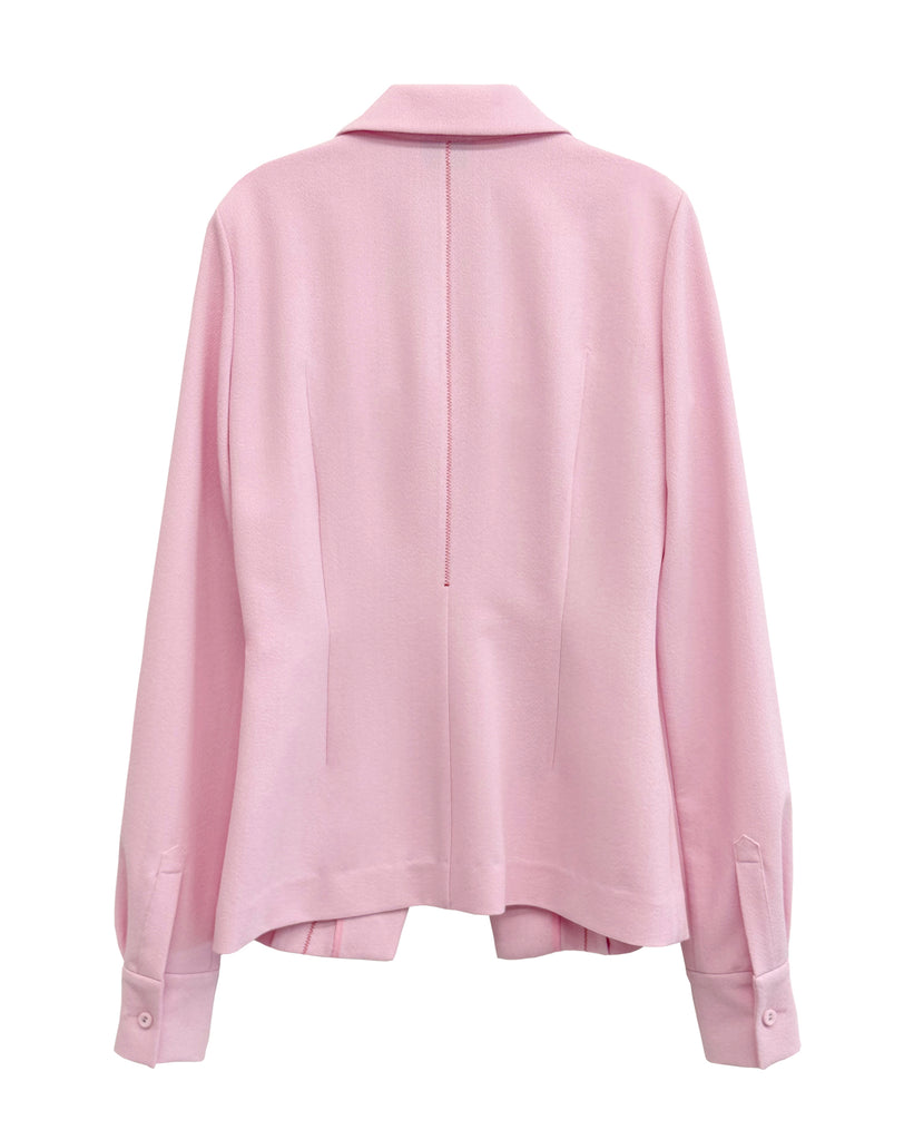VILAMOURA TEXTURED CREPE LONG SLEEVE SHIRT