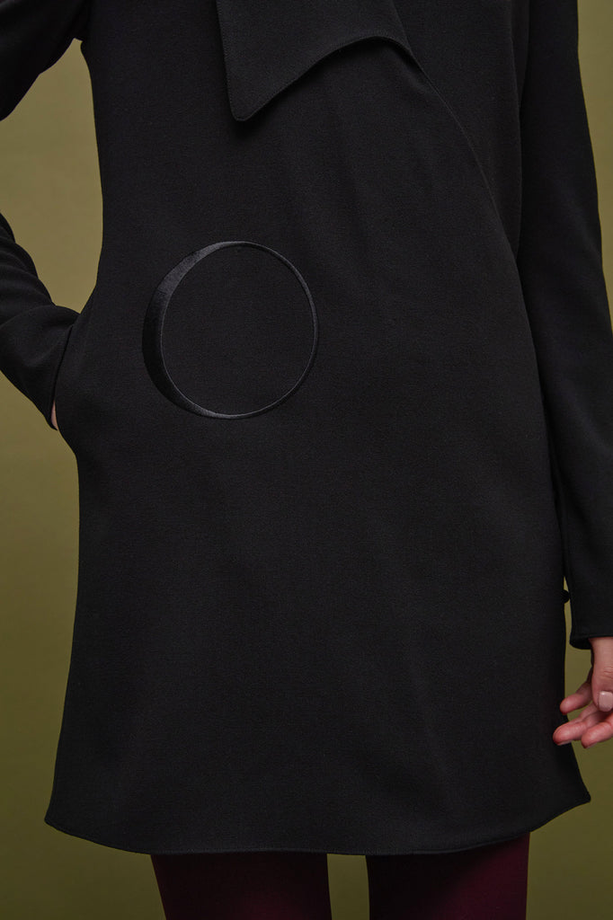 LEHH'O' GEORGETTE CREPE CADY WRAP DRESS