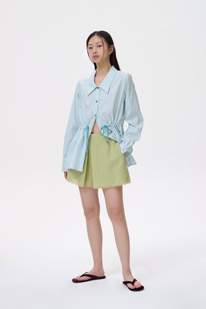 MINT PIN STRIPE SHIRT