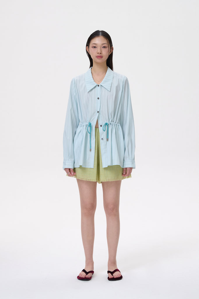 MINT PIN STRIPE SHIRT