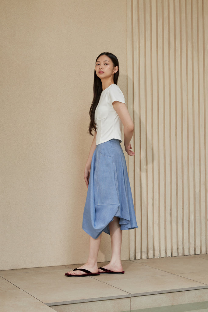 NEUL HERRINGBONE SKIRT