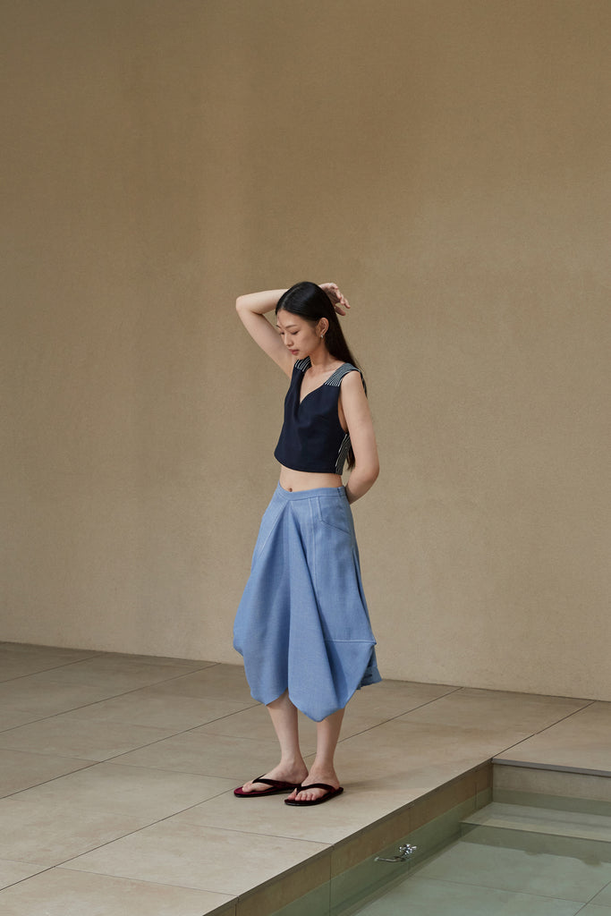 NEUL HERRINGBONE SKIRT