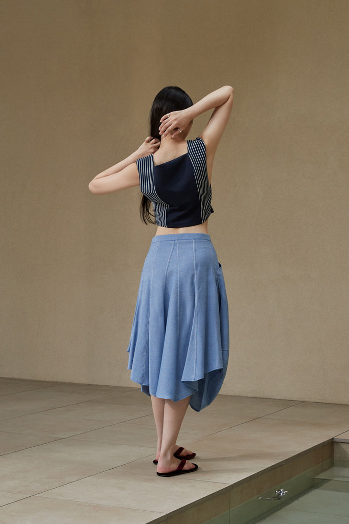 NEUL HERRINGBONE SKIRT