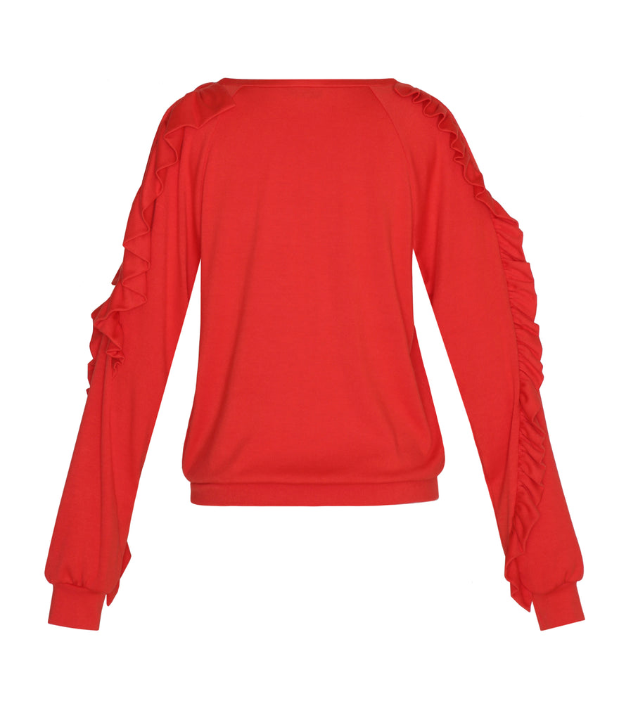 VOLANTE KNIT TOP