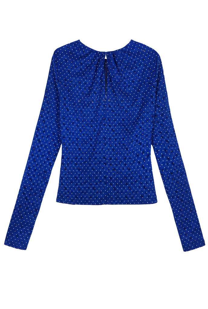 ABSTRACT DOT LACE TOP