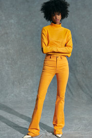 パンツ Msgm Orange Twill Pant Magid Pt930Or26X32 13Oz. Orange Cotton Whipcord Pants