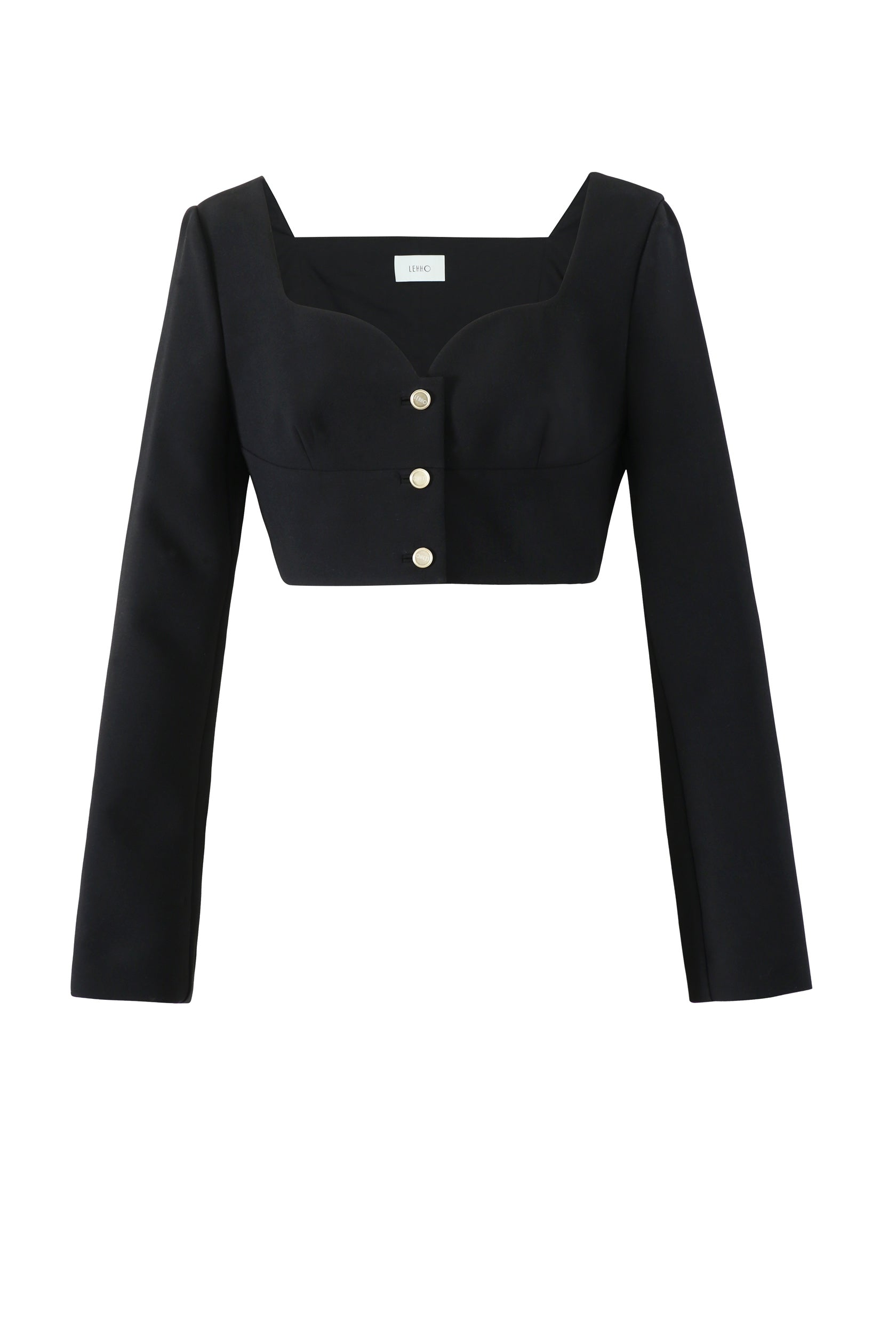 CARLA STRETCH CREPE CROP TOP | LEHHO
