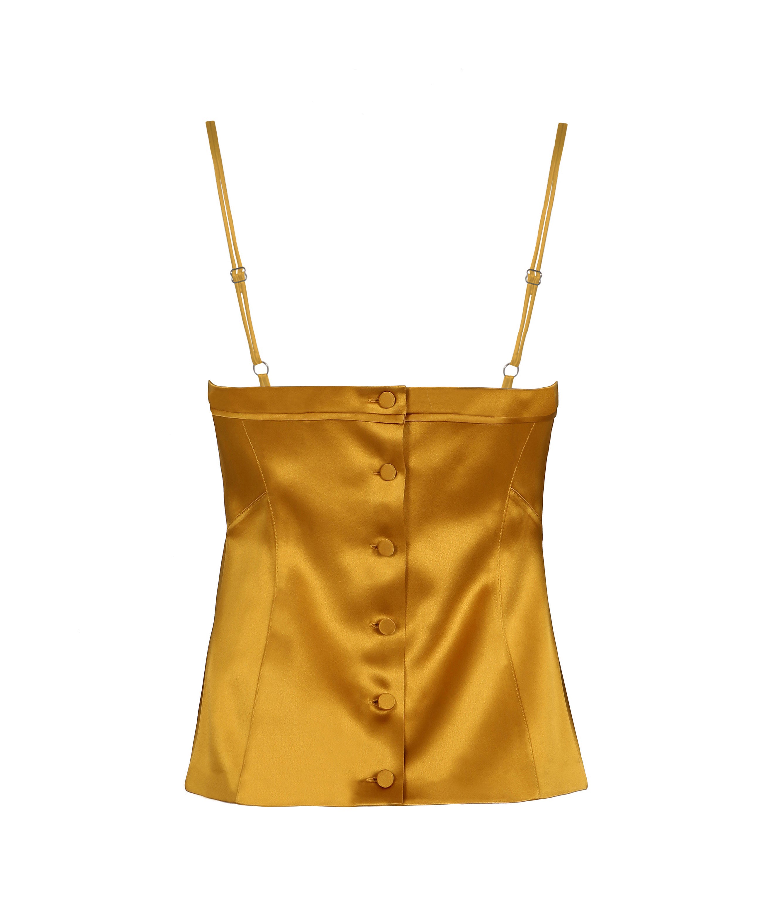 gold satin cami